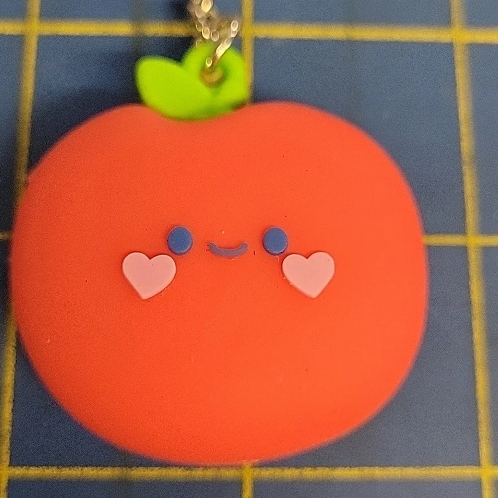Tomato Red with Happy Face Heart 1.5